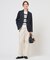 COTTON POLYESTER ボーダー ニット