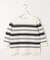 COTTON POLYESTER ボーダー ニット