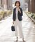 【シーンレスに活躍】COOL MINT COTTON POLYESTER フレアスリーブ ニット プルオーバー