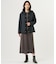パンチングスエード ナロー スカート