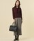【一枚で着映え】WORSTED WOOL BLEND ボウタイデザイン ニット