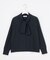 【一枚で着映え】WORSTED WOOL BLEND ボウタイデザイン ニット