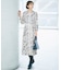 【WEB&一部店舗限定・新色追加・定番人気・着用動画あり】ハーバルフロープリント8分袖 ワンピース