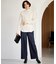 【洗える】ウールカシミヤブレンドハイネック ニット