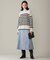 【洗える】ウールカシミヤブレンドハイネック ニット