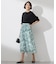 【カタログ掲載・洗える】ランドスケーププリント スカート