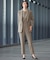 【ご好評アイテム・カタログ掲載・セットアップ対応・セレモニー・通勤】トリアセダブルクロステーパード パンツ