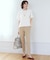 【定番素材・多機能・着まわし・テイストレス】クレープストレッチAライン ニット