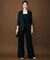 【カタログ掲載・セットアップ対応・セレモニー・ハレの日・通勤】テクスチャードスーツストレートワイド パンツ