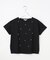 【きれい目カジュアル・顔まわり華やか】ビジュー Tシャツ