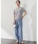 【カタログ掲載・ベルト付き】コットンリネンシャンブレーテーパード パンツ