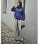【カタログ掲載】ウールカシミヤブレンドソリッドハイネック ニット