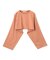 【BEIGE、ecru/WEB限定・洗える】JERSEY STITCH / コットンクロップドトップス
