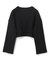 【BEIGE、ecru/WEB限定・洗える】LOOP BACK / コットンスウェットクロップドトップス