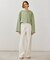 【BEIGE、ecru/WEB限定・洗える】LOOP BACK / コットンスウェットクロップドトップス