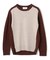 【WEB限定・洗える】ROGAN / バイカラーウールクルーネックニット