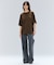 【BEIGE、ecru/WEB限定・洗える】FINE DRY TOUCH / ねじりデザインコットンオーバーサイズTシャツ