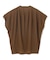 【BEIGE、ecru/WEB限定・洗える】FINE DRY TOUCH / ねじりデザインコットンクルーネックTシャツ