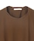 【BEIGE、ecru/WEB限定・洗える】FINE DRY TOUCH / ねじりデザインコットンクルーネックTシャツ