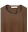 【BEIGE、ecru/WEB限定・洗える】FINE DRY TOUCH / ねじりデザインコットンクルーネックTシャツ