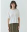 【洗える】NADIA / レザーポケット付き半袖ニットTシャツ