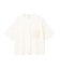 【洗える】NADIA / レザーポケット付き半袖ニットTシャツ