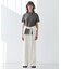 【洗える】VERONICA / カラーステッチ半袖クルーネックＴシャツ