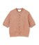 【洗える】VANDA / ラメ入りクルーネック半袖カーディガン