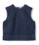 【洗える・Oggi ８月号掲載】NAVIGLIO / ショート丈ノースリーブデニムブラウス