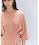 【洗える】S.BABILA / スリットネックウエストタックワンピース