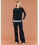 【ロングセラー】WILLOW / ストレッチクルーネックリブニット