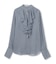 CALLERRY / シルク混ドットラッフルブラウス