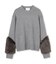 【洗える・VERY NaVY12月号掲載】CHESTER / フェイクファークルーネックニット