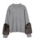 【洗える・VERY NaVY12月号掲載】CHESTER / フェイクファークルーネックニット