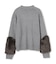 【洗える・VERY NaVY12月号掲載】CHESTER / フェイクファークルーネックニット