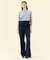 【WEB限定・洗える】DEMING / バイカラーウールクルーネックニット
