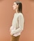 【WEB限定・洗える】DEMING / バイカラーウールクルーネックニット