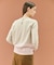 【WEB限定・洗える】DEMING / バイカラーウールクルーネックニット