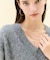 【Precious掲載】AMARILLO / スパンコールフォックスVネックニット