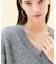 【Precious掲載】AMARILLO / スパンコールフォックスVネックニット