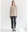 CHLOR / ウールシルクツイルドッキングVネックニット