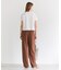 【STORY 掲載】GYPSUM / シルキータッチ セミワイドタックパンツ