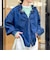 【RM denim】フリルギャザーデニムブラウス