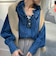 【RM denim】フリルギャザーデニムブラウス