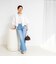 【追加】《5サイズ展開》【RM denim】センタープレスデニム