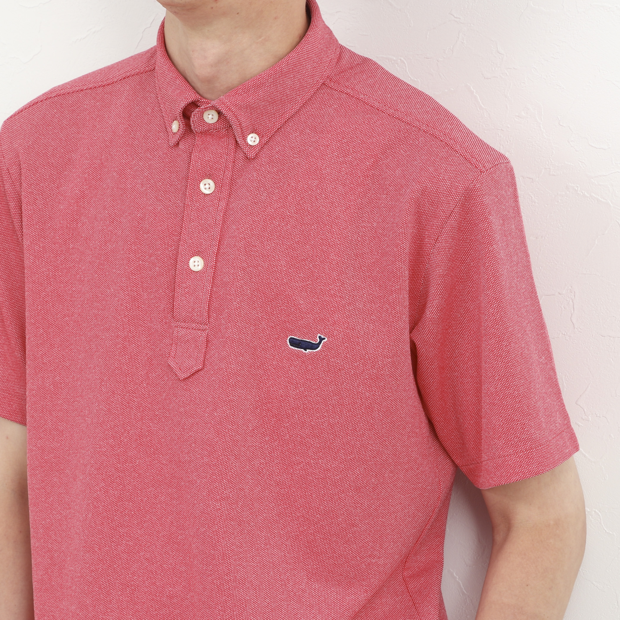 《ビジカジ対応》クジラ Polo ボタンダウンポロシャツ 26SS