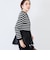 《手洗い可能》ペプラムタフタVネックカーディガン