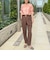 【CLASSY.お仕事名品大賞 『美脚パンツ賞』受賞！】ウォッシャブルドットツッキリテーパードパンツ
