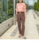 【CLASSY.お仕事名品大賞 『美脚パンツ賞』受賞！】ウォッシャブルドットツッキリテーパードパンツ
