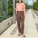【CLASSY.お仕事名品大賞 『美脚パンツ賞』受賞！】ウォッシャブルドットツッキリテーパードパンツ